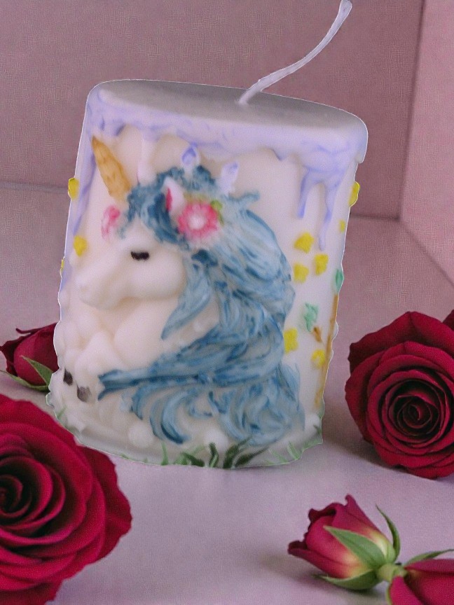 (image for) Stompe Kaars Eenhoorn Hoofd